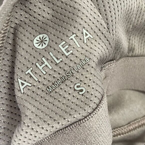ATHLETA Womens Beloved Shine Bralette Sz Small S Foxtail Taupe Strappy-Back - Picture 7 of 9